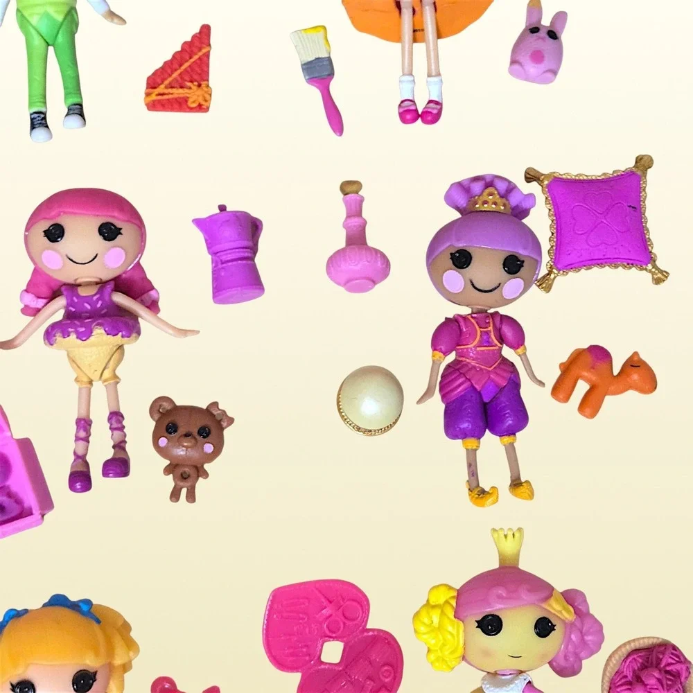 Lalaloopsy Tinies Lot 13 Sets 11 Complete Retired Dolls Accessories & House Case
